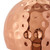 Dimple 13.5" Half-Sphere Rose Gold Pendant Light, Copper Metal Steel Iron, Rose Gold 14154
