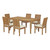 Marina 7 Piece Outdoor Patio Teak Outdoor Dining Set, Wood, White Natural 14284