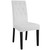 Confer Dining Side Chair Vinyl Set of 4, Faux Vinyl Leather, White 14320