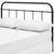 Serena Queen Steel Headboard, Queen Size, Metal Steel, Brown, 14399