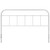 Serena Queen Steel Headboard, Queen Size, Metal Steel, White, 14401