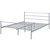 Alina Full Platform Bed Frame, Full Size, Metal Steel, Grey Gray, 14437