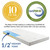 Relax 39 x 80 x 4 (Twin XL) Tri-Fold Mattress, Twin Size XL, Fabric, White, 14457
