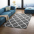 Marja Moroccan Trellis 5x8 Area Rug, Fabric, Multi Grey Gray 14738