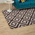 Alika Abstract Diamond Trellis 5x8 Area Rug, Fabric, Multi Brown 14752