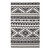 Haku Geometric Moroccan Tribal 5x8 Area Rug, Fabric, Multi White 14756