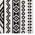 Haku Geometric Moroccan Tribal 5x8 Area Rug, Fabric, Multi White 14756