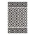Ailani Geometric Chevron / Diamond 8x10 Area Rug, Fabric, Multi White 14759