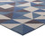 Kahula Geometric Triangle Mosaic 5x8 Area Rug, Fabric, Multi Blue 14766