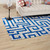 Nahia Geometric Maze 5x8 Area Rug, Fabric, Multi Blue 14768