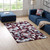 Andela Interlocking Block Mosaic 5x8 Area Rug, Fabric, Multi Red 14786