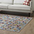 Laleh Geometric Mosaic 4x6 Area Rug, Fabric, Multi Colorful 14800