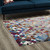 Lavendula Triangle Mosaic 5x8 Area Rug, Fabric, Multi Colorful 14804