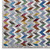 Gemma Chevron Mosaic 4x6 Area Rug, Fabric, Multi Colorful 14824
