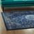 Lilja Distressed Vintage Persian Medallion 5x8 Area Rug, Fabric,  Blue 14883