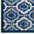 Kalinda Rustic Vintage Moroccan Trellis 5x8 Area Rug, Fabric, Multi Navy Blue 14889