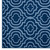 Frame Transitional Moroccan Trellis 5x8 Area Rug, Fabric, Multi Navy Blue 14901