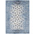 Chiara Distressed Floral Lattice Contemporary 5x8 Area Rug, Fabric, Antique  Blue 14907