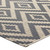 Jagged Geometric Diamond Trellis 8x10 Indoor and Outdoor Area Rug, Fabric, Grey Gray 14918
