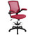 Veer Drafting Stool in Red