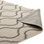 Linza Wave Abstract Trellis 5x8 Indoor and Outdoor Area Rug, Fabric, Multi Beige 14919