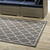 Avena Moroccan Quatrefoil Trellis 5x8 Indoor and Outdoor Area Rug, Fabric, Grey Gray 14923