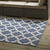 Cerelia Moroccan Trellis 8x10 Indoor and Outdoor Area Rug, Fabric, Multi Blue 14932