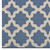 Cerelia Moroccan Trellis 8x10 Indoor and Outdoor Area Rug, Fabric, Multi Blue 14932