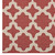 Cerelia Moroccan Trellis 5x8 Indoor and Outdoor Area Rug, Fabric, Multi Red 14935