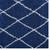 Toryn Diamond Lattice 5x8 Shag Area Rug, Fabric, Multi Navy Blue 14973