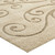 Sprout Scrolling Vine 5x8 Shag Area Rug, Fabric, Multi Beige 15001