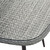 Endeavor 36" Outdoor Patio Wicker Rattan Dining Table, Rattan Wicker Glass Aluminum Metal, Grey Gray 15192