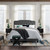 Amelia Queen Upholstered Velvet Bed, Queen Size, Velvet Fabric, Grey Gray, 15258