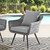 Endeavor Outdoor Patio Wicker Rattan Armchair, Rattan Wicker Aluminum Metal, Grey Gray 15318
