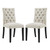 Duchess Dining Chair Fabric Set of 2, Fabric, Beige 15424