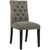 Duchess Dining Chair Fabric Set of 2, Fabric, Grey Gray 15426