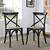 Gear Dining Side Chair Set of 2, Wood, Black 15447
