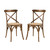 Gear Dining Side Chair Set of 2, Wood, Brown 15450