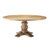 Column 71" Round Pine Wood Dining Table, Wood, Brown 15461