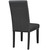 Parcel Dining Side Chair Vinyl Set of 4, Faux Vinyl Leather, Black 15478