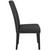 Parcel Dining Side Chair Vinyl Set of 4, Faux Vinyl Leather, Black 15478