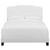 Amelia King Upholstered Fabric Bed, King Size, Fabric, White, 15494