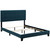 Amira Full Upholstered Fabric Bed, Full Size, Fabric, Navy Blue, 15513