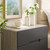 Origin Three-Drawer Chest or Stand, Wood, Grey Gray Natural 15570