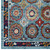 Entourage Odile Transitional Distressed Vintage Floral Moroccan Trellis 5x8 Area Rug, Fabric, Multi Blue 15623