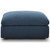 Commix Down Filled Overstuffed 4 Piece Sectional Sofa Set, Fabric, Navy Blue 15726
