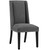 Baron Dining Chair Fabric Set of 4, Fabric, Grey Gray 15843