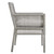 Aura Dining Armchair Outdoor Patio Wicker Rattan Set of 2, Rattan Wicker, Grey Gray White 15877