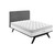 Jenna 14" Queen Innerspring Mattress, Queen Size, Fabric, White, 15909