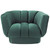 Entertain Vertical Channel Tufted Performance Velvet Armchair, Velvet Fabric, Green, 17302
